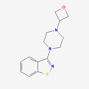 3-[4-(Oxetan-3-yl)piperazin-1-yl]-1,2-benzothiazole