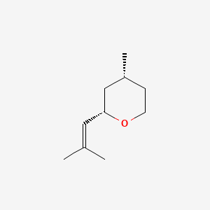 molecular formula C10H18O B1223783 (2S,4R)-4-methyl-2-(2-methylprop-1-en-1-yl)tetrahydro-2H-pyran CAS No. 3033-23-6