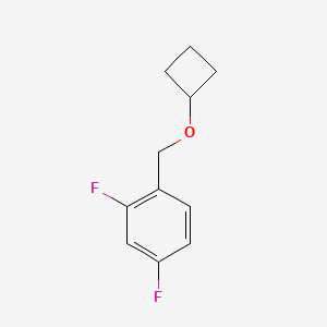 molecular formula C11H12F2O B12237832 1-(Cyclobutoxymethyl)-2,4-difluorobenzene 