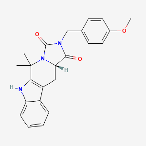 (11aS)-2-(4-methoxybenzyl)-5,5-dimethyl-5,6,11,11a-tetrahydro-1H-imidazo[1',5':1,6]pyrido[3,4-b]indole-1,3(2H)-dione