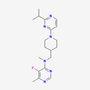 5-fluoro-N,6-dimethyl-N-({1-[2-(propan-2-yl)pyrimidin-4-yl]piperidin-4-yl}methyl)pyrimidin-4-amine