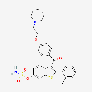 molecular formula C29H30N2O5S2 B1223786 Diacetylcymarol CAS No. 6473-40-1