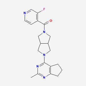 3-fluoro-4-(5-{2-methyl-5H,6H,7H-cyclopenta[d]pyrimidin-4-yl}-octahydropyrrolo[3,4-c]pyrrole-2-carbonyl)pyridine