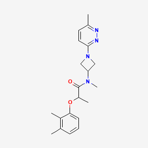 molecular formula C20H26N4O2 B12237883 2-(2,3-dimethylphenoxy)-N-methyl-N-[1-(6-methylpyridazin-3-yl)azetidin-3-yl]propanamide 