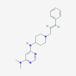 N4,N4-dimethyl-N6-{1-[(2E)-3-phenylprop-2-en-1-yl]piperidin-4-yl}pyrimidine-4,6-diamine