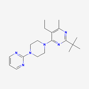 2-Tert-butyl-5-ethyl-4-methyl-6-[4-(pyrimidin-2-yl)piperazin-1-yl]pyrimidine