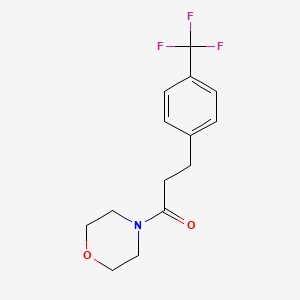 1-(Morpholin-4-yl)-3-[4-(trifluoromethyl)phenyl]propan-1-one