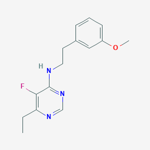 6-ethyl-5-fluoro-N-[2-(3-methoxyphenyl)ethyl]pyrimidin-4-amine