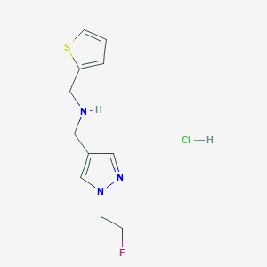 1-[1-(2-fluoroethyl)-1H-pyrazol-4-yl]-N-(2-thienylmethyl)methanamine