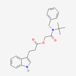 3-(1H-indol-3-yl)propanoic acid [2-[tert-butyl-(phenylmethyl)amino]-2-oxoethyl] ester