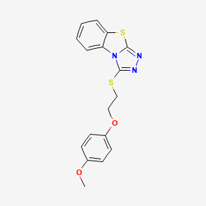 1-[2-(4-Methoxyphenoxy)ethylthio]-[1,2,4]triazolo[3,4-b][1,3]benzothiazole