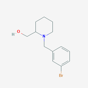 {1-[(3-Bromophenyl)methyl]piperidin-2-yl}methanol