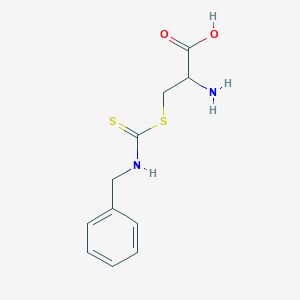 molecular formula C11H14N2O2S2 B1223799 S-(N-Benzylthiocarbamoyl)-L-cysteine 