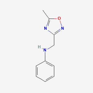 N-[(5-methyl-1,2,4-oxadiazol-3-yl)methyl]aniline