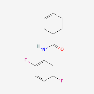 molecular formula C13H13F2NO B12238007 N-(2,5-difluorophenyl)cyclohex-3-ene-1-carboxamide 