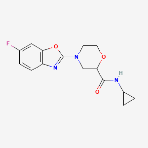 N-cyclopropyl-4-(6-fluoro-1,3-benzoxazol-2-yl)morpholine-2-carboxamide