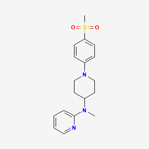 N-[1-(4-methanesulfonylphenyl)piperidin-4-yl]-N-methylpyridin-2-amine