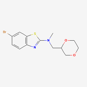 6-bromo-N-[(1,4-dioxan-2-yl)methyl]-N-methyl-1,3-benzothiazol-2-amine