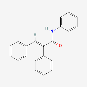 molecular formula C21H17NO B1223807 N,2,3-triphenylacrylamide 