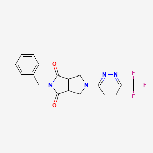 2-Benzyl-5-[6-(trifluoromethyl)pyridazin-3-yl]-octahydropyrrolo[3,4-c]pyrrole-1,3-dione