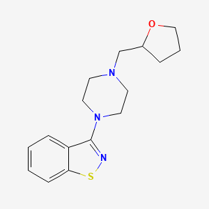 3-{4-[(Oxolan-2-yl)methyl]piperazin-1-yl}-1,2-benzothiazole