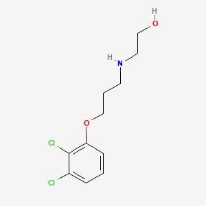 molecular formula C11H15Cl2NO2 B1223816 2-[3-(2,3-Dichlorophenoxy)propylamino]ethanol 