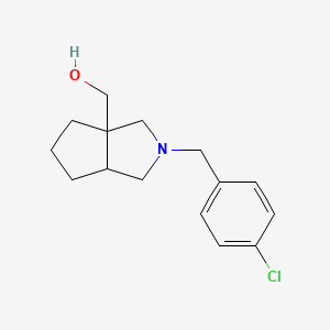 {2-[(4-Chlorophenyl)methyl]-octahydrocyclopenta[c]pyrrol-3a-yl}methanol