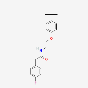 molecular formula C20H24FNO2 B1223817 N-[2-(4-叔丁基苯氧基)乙基]-2-(4-氟苯基)乙酰胺 