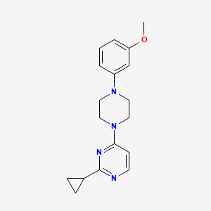 2-Cyclopropyl-4-[4-(3-methoxyphenyl)piperazin-1-yl]pyrimidine