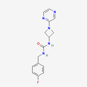 1-[(4-Fluorophenyl)methyl]-3-[1-(pyrazin-2-yl)azetidin-3-yl]urea