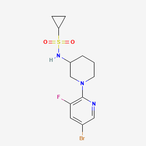 N-[1-(5-bromo-3-fluoropyridin-2-yl)piperidin-3-yl]cyclopropanesulfonamide