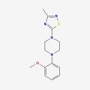 1-(2-Methoxyphenyl)-4-(3-methyl-1,2,4-thiadiazol-5-yl)piperazine