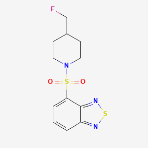 molecular formula C12H14FN3O2S2 B12238342 4-{[4-(Fluoromethyl)piperidin-1-yl]sulfonyl}-2,1,3-benzothiadiazole 