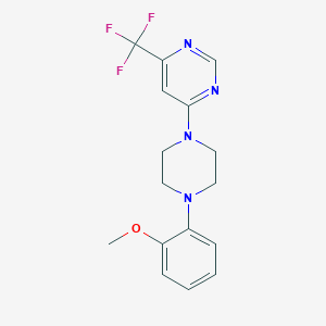 4-[4-(2-Methoxyphenyl)piperazin-1-yl]-6-(trifluoromethyl)pyrimidine