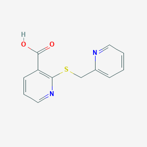 2-[(Pyridin-2-ylmethyl)sulfanyl]pyridine-3-carboxylic acid