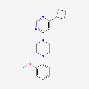 4-Cyclobutyl-6-[4-(2-methoxyphenyl)piperazin-1-yl]pyrimidine