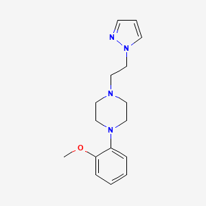 1-(2-methoxyphenyl)-4-[2-(1H-pyrazol-1-yl)ethyl]piperazine