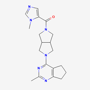 1-methyl-5-(5-{2-methyl-5H,6H,7H-cyclopenta[d]pyrimidin-4-yl}-octahydropyrrolo[3,4-c]pyrrole-2-carbonyl)-1H-imidazole