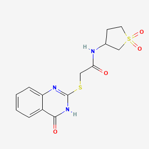 N-(1,1-dioxidotetrahydrothiophen-3-yl)-2-[(4-hydroxyquinazolin-2-yl)sulfanyl]acetamide