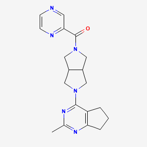 2-(5-{2-methyl-5H,6H,7H-cyclopenta[d]pyrimidin-4-yl}-octahydropyrrolo[3,4-c]pyrrole-2-carbonyl)pyrazine