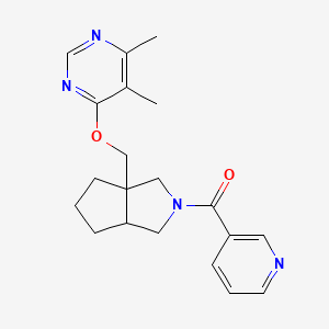 4,5-Dimethyl-6-{[2-(pyridine-3-carbonyl)-octahydrocyclopenta[c]pyrrol-3a-yl]methoxy}pyrimidine