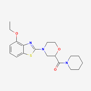 4-Ethoxy-2-[2-(piperidine-1-carbonyl)morpholin-4-yl]-1,3-benzothiazole