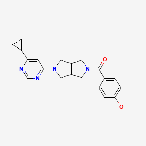 4-Cyclopropyl-6-[5-(4-methoxybenzoyl)-octahydropyrrolo[3,4-c]pyrrol-2-yl]pyrimidine