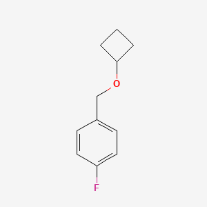 molecular formula C11H13FO B12238518 1-(Cyclobutoxymethyl)-4-fluorobenzene 