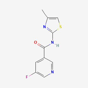 5-fluoro-N-(4-methyl-1,3-thiazol-2-yl)pyridine-3-carboxamide