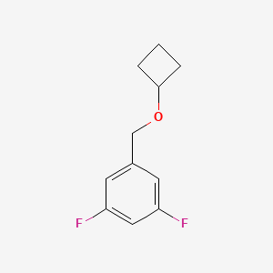 molecular formula C11H12F2O B12238561 1-(Cyclobutoxymethyl)-3,5-difluorobenzene 