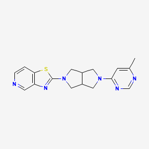 4-Methyl-6-(5-{[1,3]thiazolo[4,5-c]pyridin-2-yl}-octahydropyrrolo[3,4-c]pyrrol-2-yl)pyrimidine