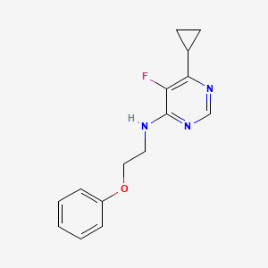 6-cyclopropyl-5-fluoro-N-(2-phenoxyethyl)pyrimidin-4-amine