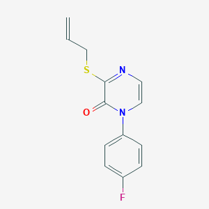 1-(4-Fluorophenyl)-3-(prop-2-en-1-ylsulfanyl)-1,2-dihydropyrazin-2-one