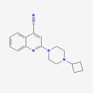 2-(4-Cyclobutylpiperazin-1-yl)quinoline-4-carbonitrile